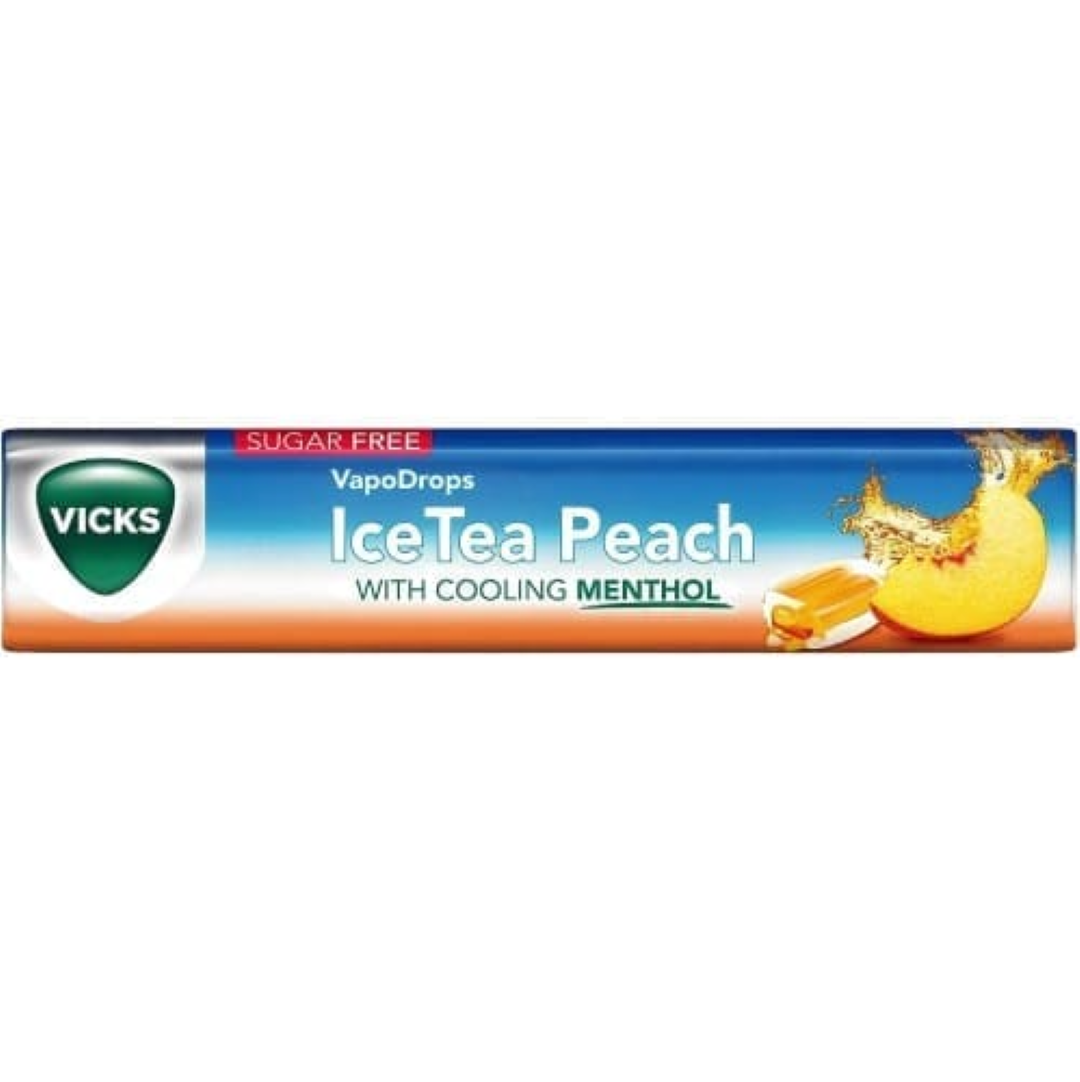 VICKS TRIPLE ACTION PEACH ICE LOZ W COOLING MENT 42G